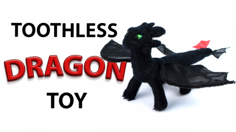  DIY Toothless Dragon Toy from How to Train Your Dragon 